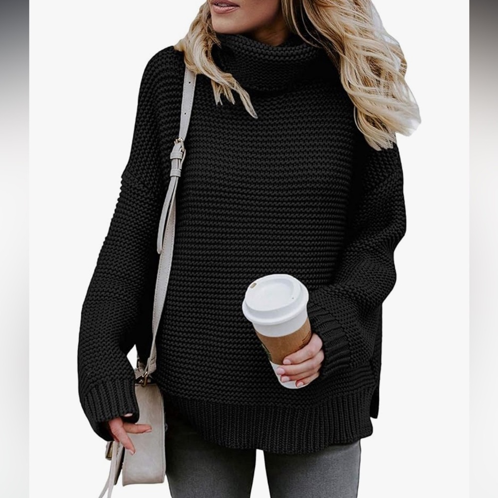 Black knit sweater size small, bought off of Amazon